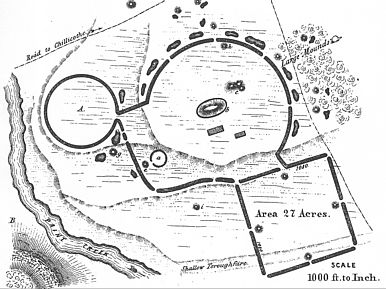   Squier and Davis first drew Seip Earthworks in 1847.