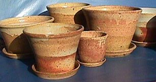 stoneware planters