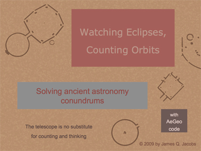 watching eclipses, counting
                                  orbits powerpoint