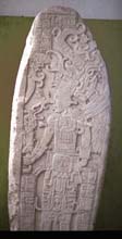 elaborate Classic Mayan stela