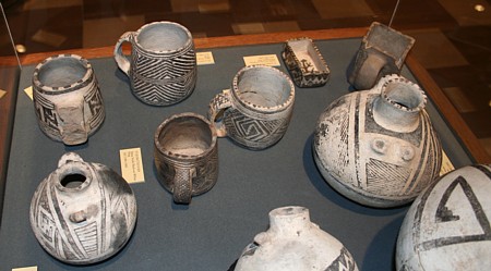 Anasazi Heritage Center Puebloan black on white mugs and jars