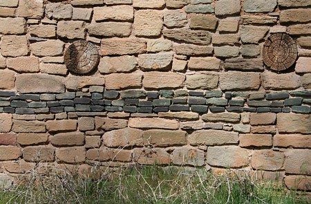 Aztec Ruins masonry detail.