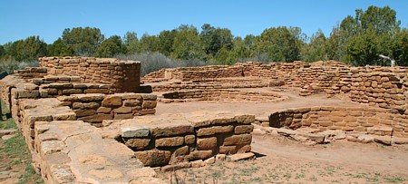 View of Coyote Village from the southeast corner of the pueblo. 