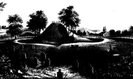 Conus Mound historical drawing.