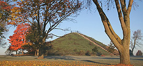 conical earth mound
