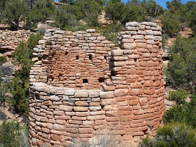 Stone Tower. Cutthroat Castle, in San Juan County, Southeastern Utah.