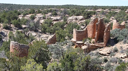 Cutthroat Castle Unit features more kivas than the other nearby Hovenweep villages.